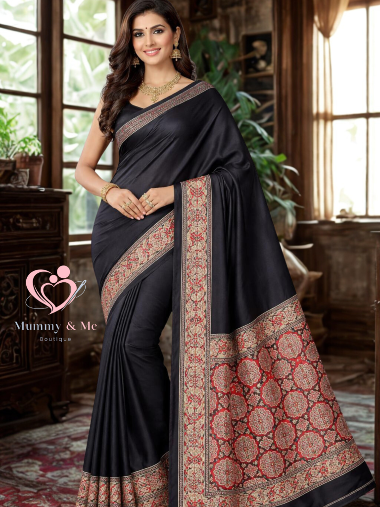 Ajrakh Modal Soft Silk Saree