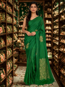 Banarasi hand woven silk