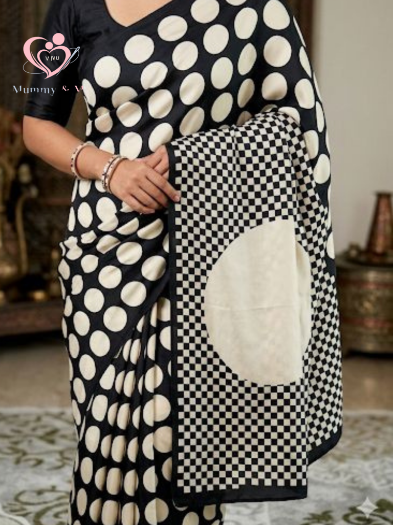 Ajrakh Bandhej Pure Soft Gaji Silk