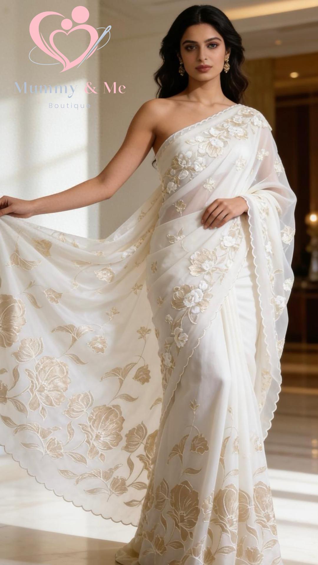 Turkish Organza Saree - Image 8