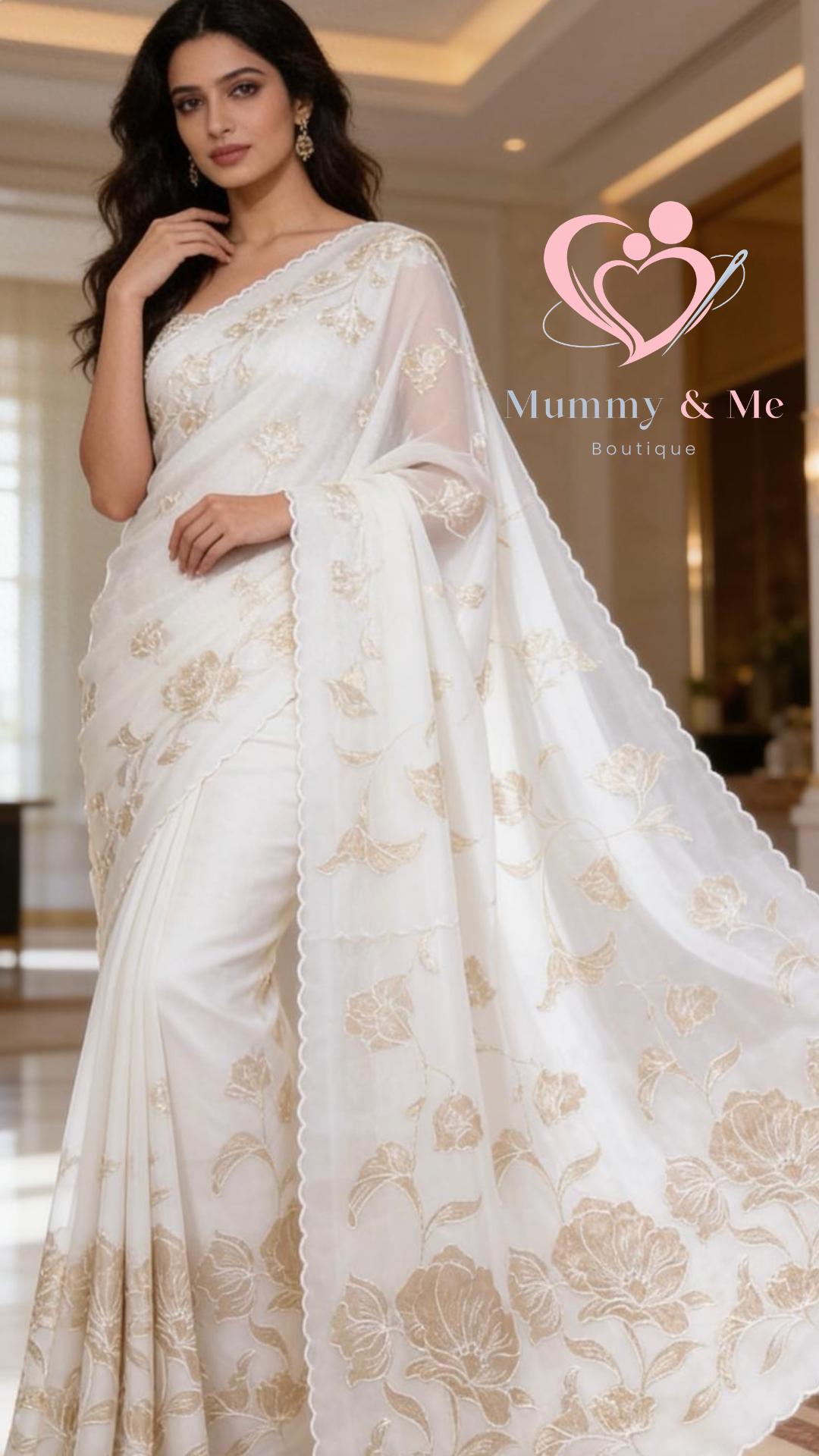 Turkish Organza Saree - Image 5
