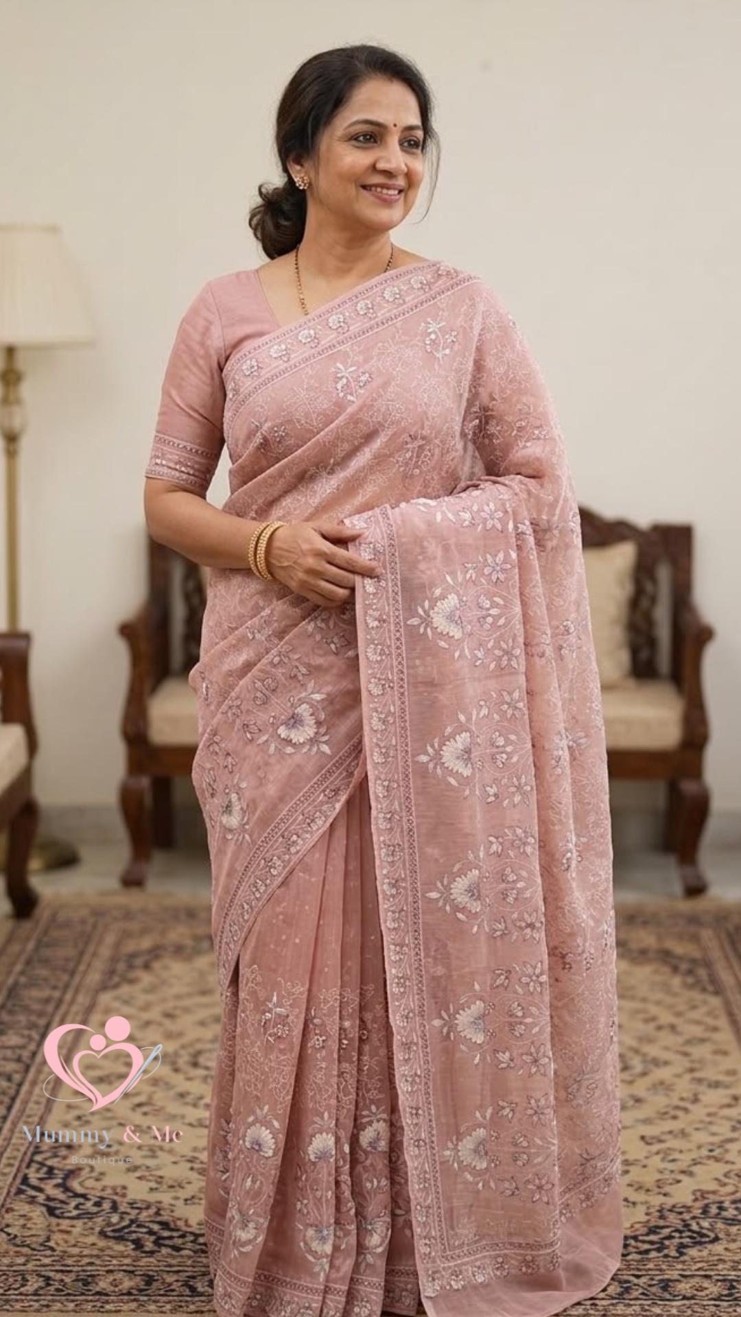 CHANDHERI COTTON SAREE