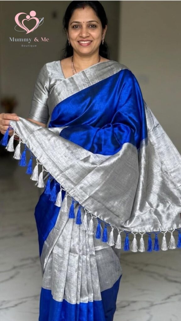 TISSUE SILK SAREE-DOUBLE SHADE