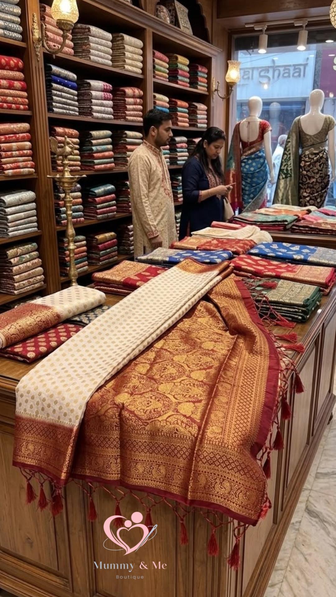 SEMI BANARASI SILK SAREE - Image 3