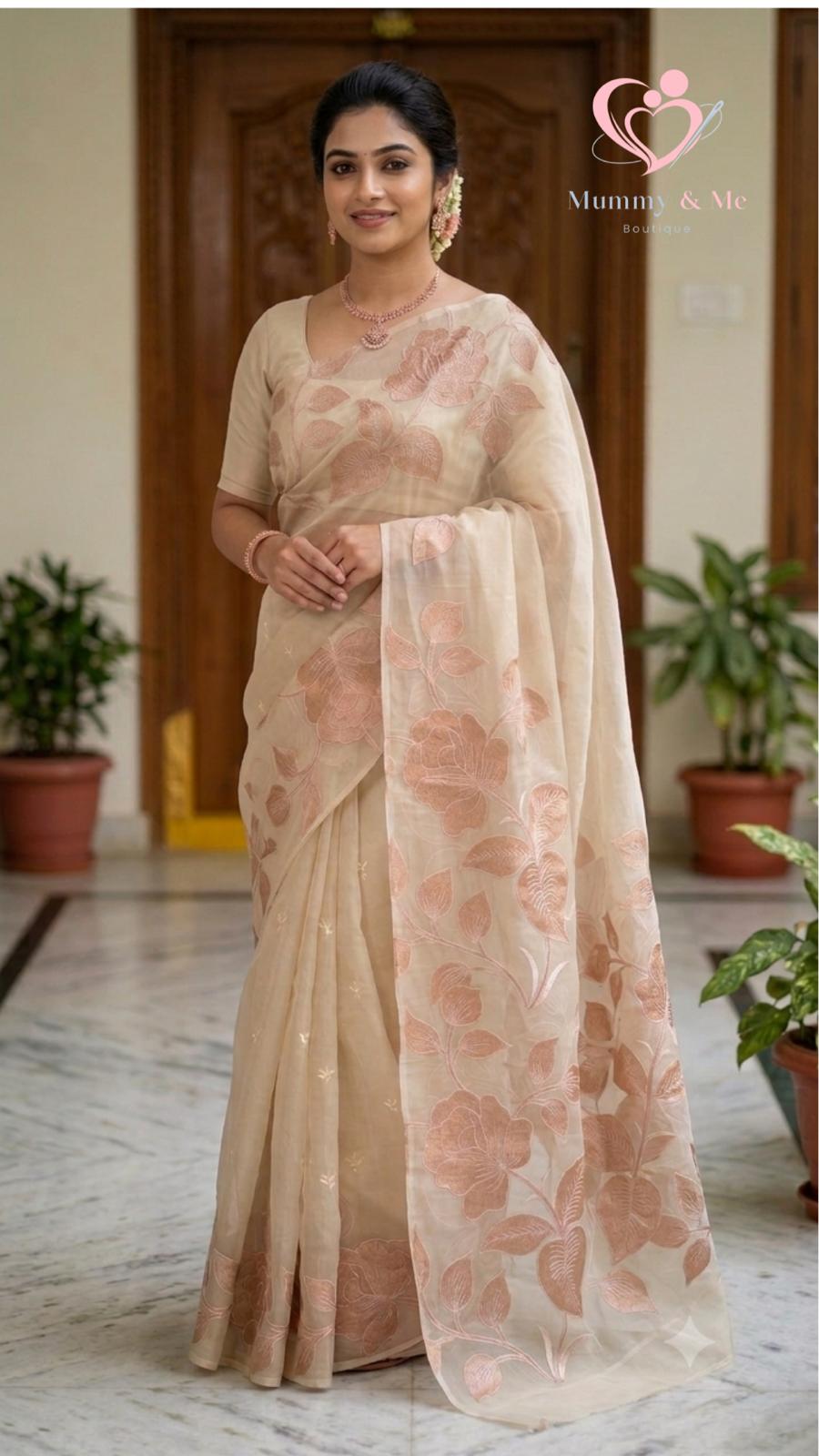 TURKISH ORGANZA WITH APPLIQUE WORK - Image 5